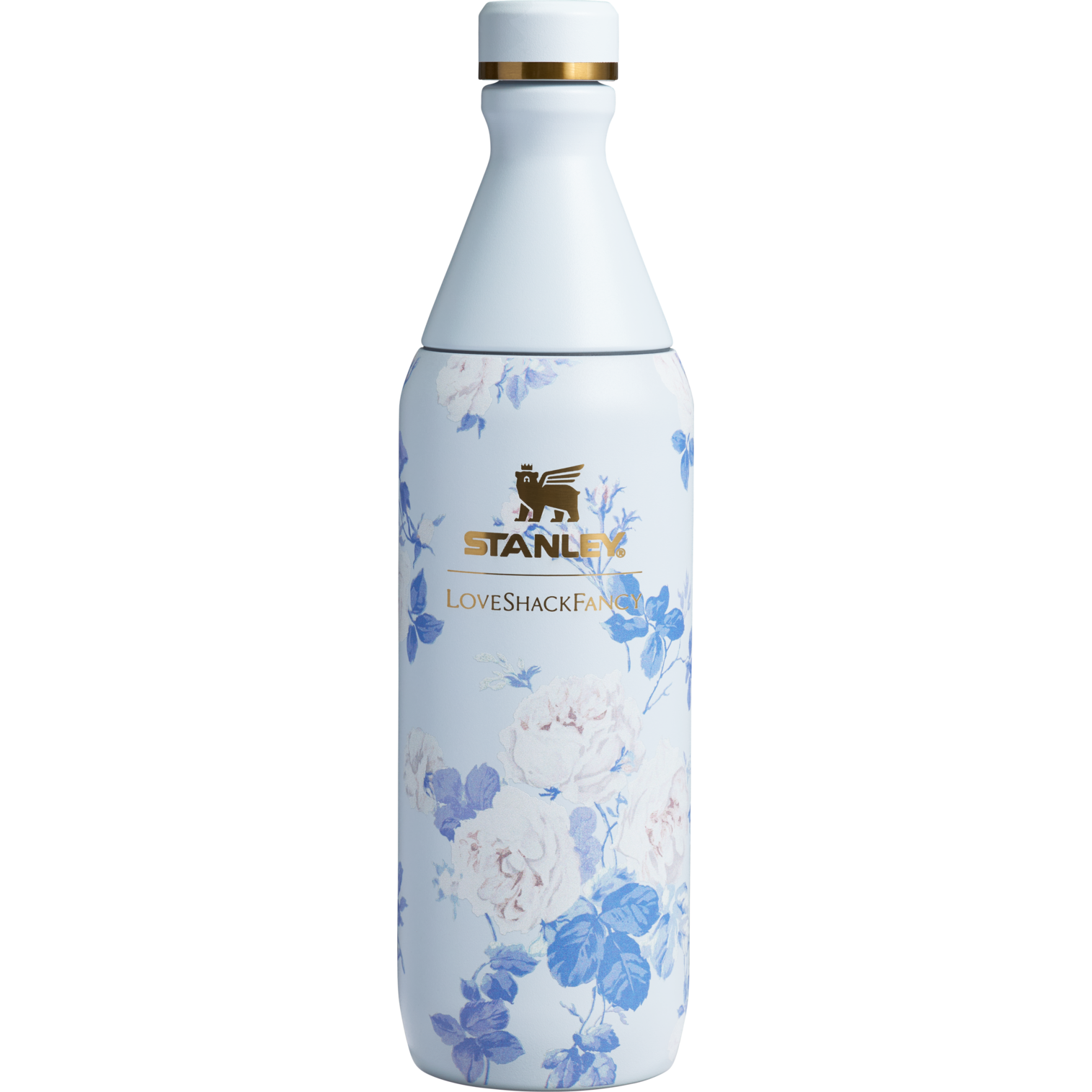 Stanley x Loveshackfancy The All Day Slim Bottle 20OZ in Everblooming Rosettes