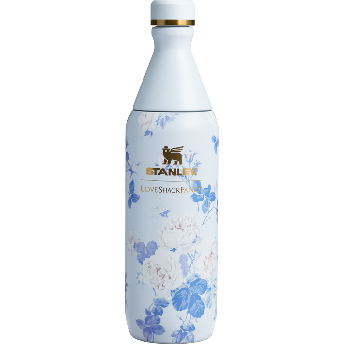 Stanley x Loveshackfancy The All Day Slim Bottle 20OZ in Everblooming Rosettes