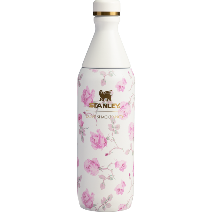 Stanley x Loveshackfancy The All Day Slim Bottle 20OZ in Ribbon Rosa