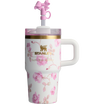 Stanley x Loveshackfancy Quencher H2.O FlowState Tumbler 20OZ in Ribbon Rosa