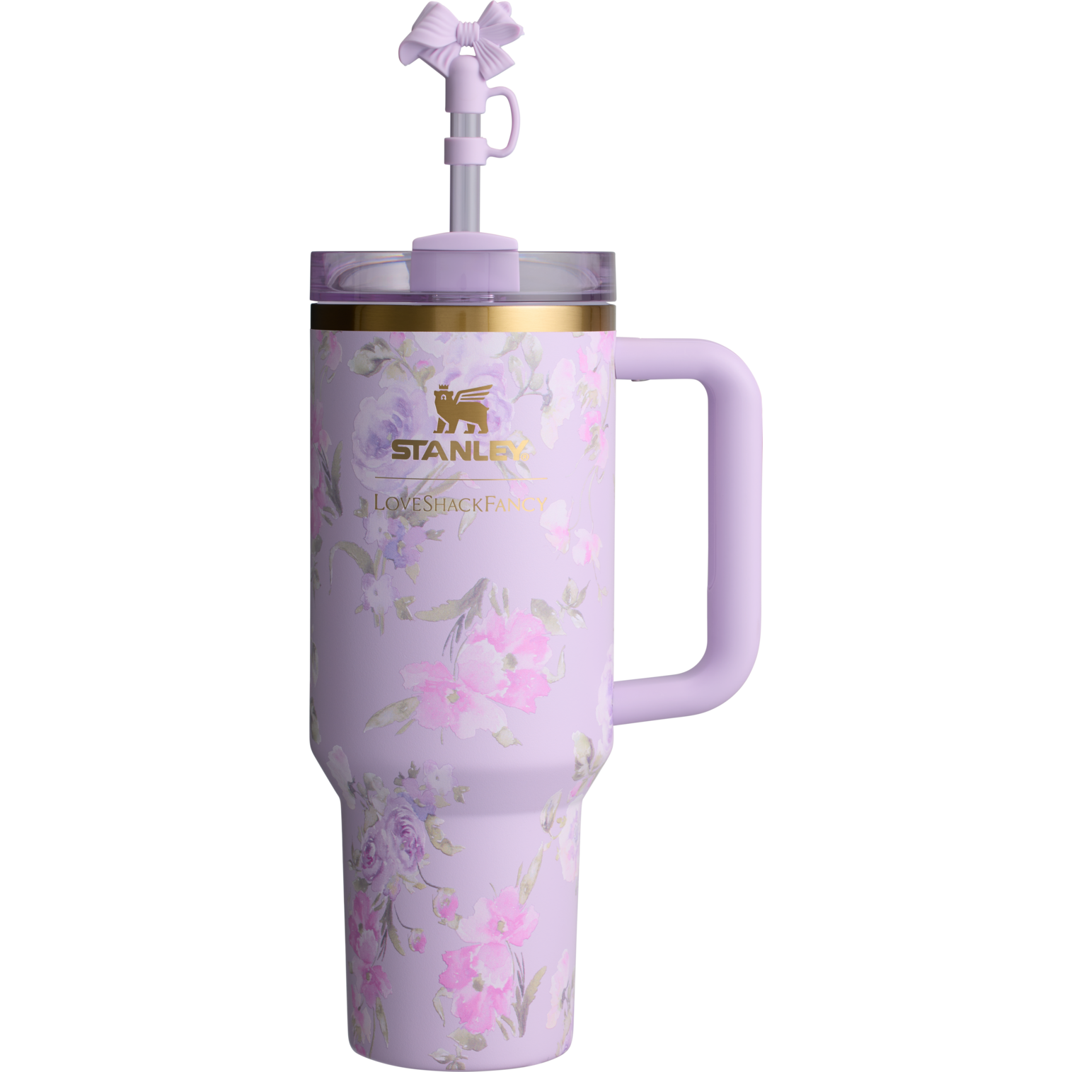 Stanley x Loveshackfancy Quencher H2.O FlowState Tumbler 40OZ in Happy Thoughts